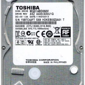  6 - Накопичувач HDD 2.5" SATA  500GB Toshiba 5400rpm 8MB (MQ01ABD050V) Refurbished