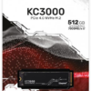 Накопичувач SSD  512GB Kingston KC3000 M.2 2280 PCIe 4.0 x4 NVMe 3D TLC (SKC3000S/512G)