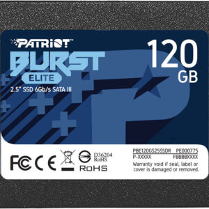  3 - Накопичувач SSD  120GB Patriot Burst Elite 2.5" SATAIII TLC (PBE120GS25SSDR)