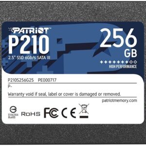  9 - Накопичувач SSD  256GB Patriot P210 2.5" SATAIII TLC (P210S256G25)