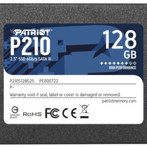  3 - Накопичувач SSD  128GB Patriot P210 2.5" SATAIII TLC (P210S128G25)