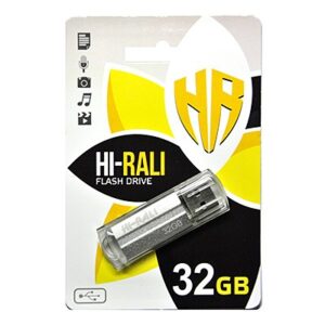  2 - Флеш накоплювач USB 32GB Hi-Rali Corsair Series Silver (HI-32GBCORSL)