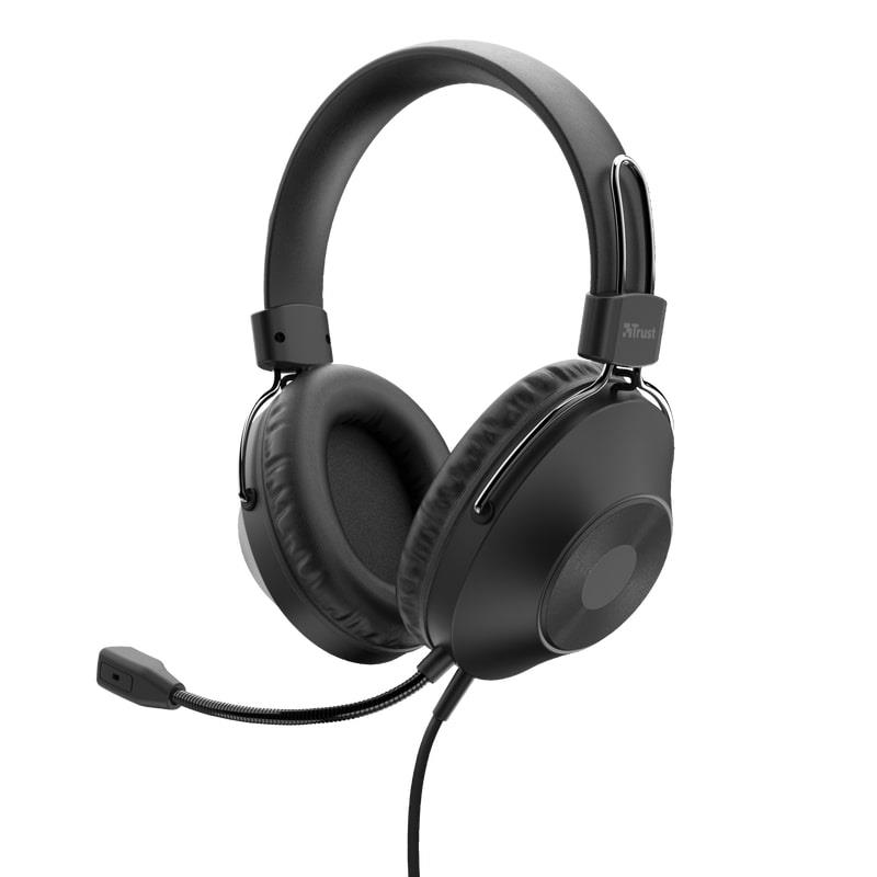  2 - Навушники Trust Ozo Over-Ear USB Headset Black (24132)