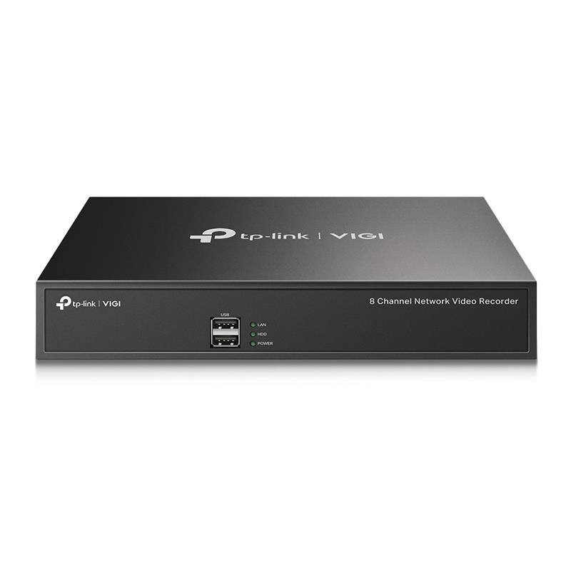  1 - IP-Відеорегістратор TP-LINK VIGI NVR1008H 8 каналів, 2xUSB, H265+, 1xHDD, до 10 ТБ