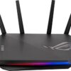 Бездротовий маршрутизатор Asus ROG STRIX GS-AX5400 (AX5400, WiFi 6, 1xGE WAN, 4xGE LAN, 1xUSB 3.2, підтримка 3G/4G-модема, OFDMA, AiMesh, AURA RGB, 4 зовнішні антени)