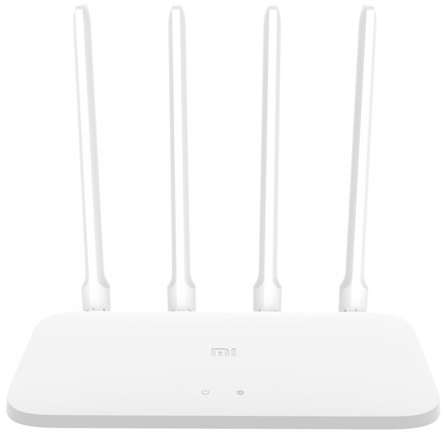  1 - Бездротовий маршрутизатор (роутер) Xiaomi Mi WiFi Router 4C White Global (DVB4231GL)_ (N300, 1xFE WAN, 2xFE LAN, 4x5dBi антени)