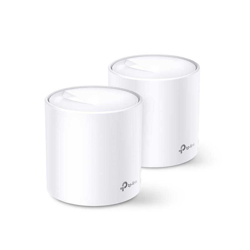  1 - WiFi Mesh система TP-Link Deco X60 2-pack (AX3000 1xGE LAN 1xGE WAN MU-MIMO OFDMA MESH)