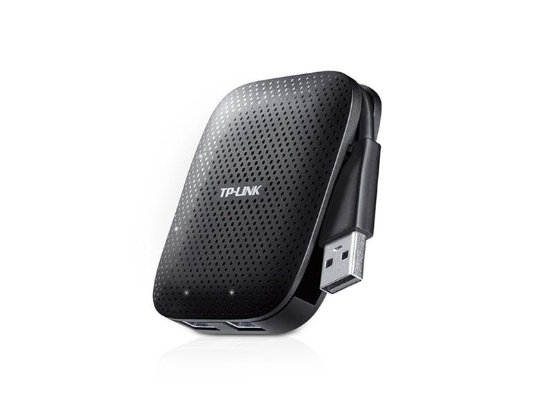  5 - Концентратор USB3.0 TP-Link UH400 Black 4хUSB3.0