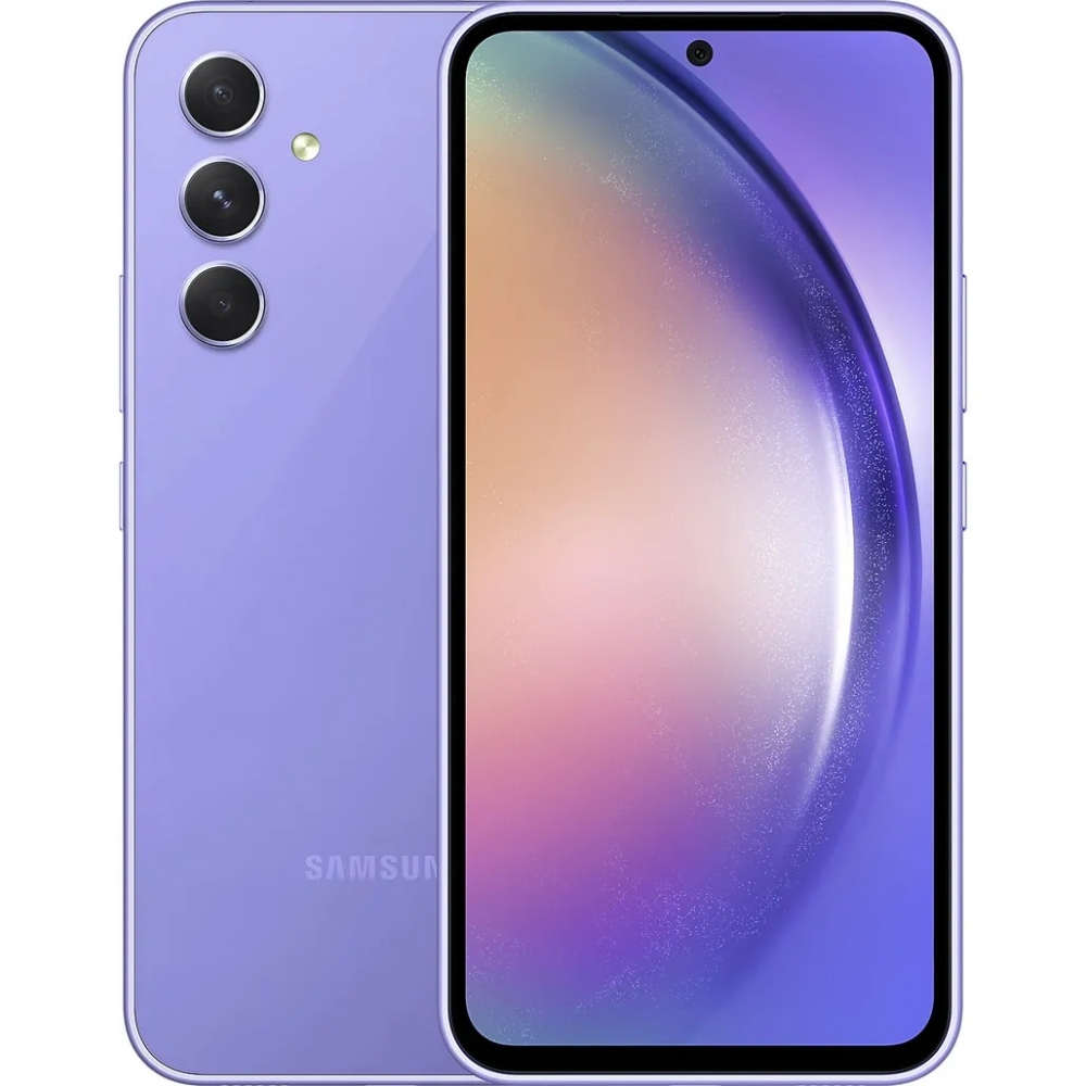  2 - Смартфон Samsung Galaxy A54 SM-A546E 6/128GB Dual Sim Light Violet (SM-A546ELVASEK); 6.4 (2340x1080) Super AMOLED/Samsung Exynos 1380/ОЗП 6ГБ/128ГБ вбудованою + microSD до 1ТБ/камера 50+12+5Мп + 32Мп/5G/Bluetooth, Wi-Fi, NFC/GPS, GLONASS, Beidou, Galileo/