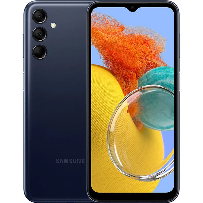  5 - Смартфон Samsung Galaxy M14 SM-M146 4/128GB Dual Sim Dark Blue (SM-M146BDBVSEK); 6.6 (2408x1080) PLS/Samsung Exynos 1330/ОЗП 4ГБ/128ГБ вбудованою + microSD до 1ТБ/камера 50+2+2Мп + 13Мп/5G/Bluetooth, Wi-Fi, NFC/GPS, A-GPS, GLONASS, Beidou, Galileo, QZSS, 