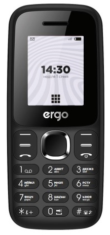  2 - Мобільний телефон Ergo B184 Dual Sim Black; 1.77 (160х120) TFT/кнопковий моноблок/Mediatek MT6261D/ОЗП 32МБ/32МБ вбудованою + microSD до 32ГБ/камера 0.3Мп/2G (EDGE)/Bluetooth/1000мАч/чорний