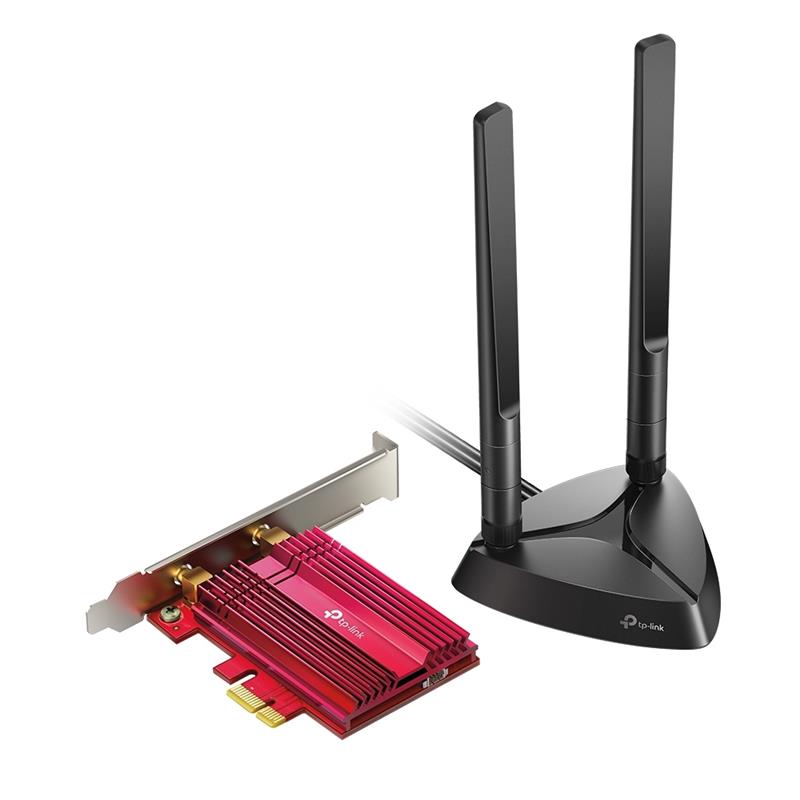  2 - Бездротовий адаптер PCIe TP-Link ARCHER TX3000E (AX3000, Wi-Fi 6, Bluetooth 5.0, WPA3, 2 зовнішніх виносні антени)