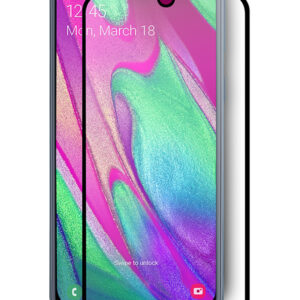  5 - Захисне скло Full screen PowerPlant для Samsung Galaxy A40, Black