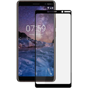  2 - Захисне скло Full screen PowerPlant для Nokia 7 Plus, Black