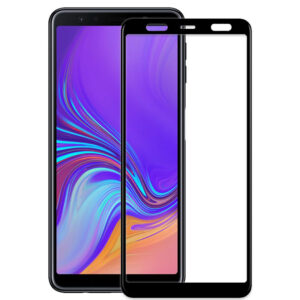  4 - Захисне скло Full screen PowerPlant для Samsung Galaxy A7 (2018), Black