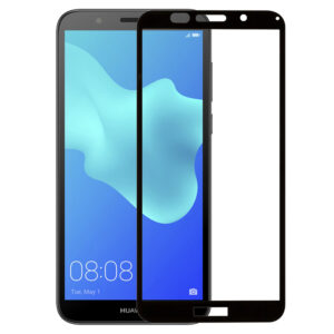  2 - Захисне скло Full screen PowerPlant для Huawei Y5 (2018), Black