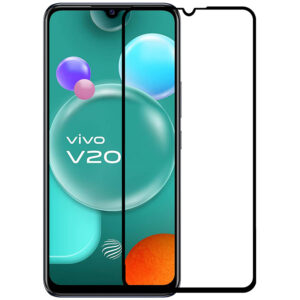  4 - Захисне скло Full screen PowerPlant для Vivo V20, Black