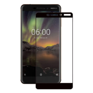  7 - Захисне скло Full screen PowerPlant для Nokia 6.1, Black