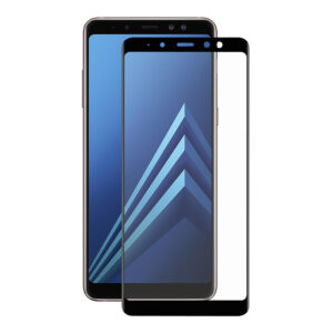  5 - Захисне скло Full screen PowerPlant для Samsung Galaxy A8+ (2018), Black