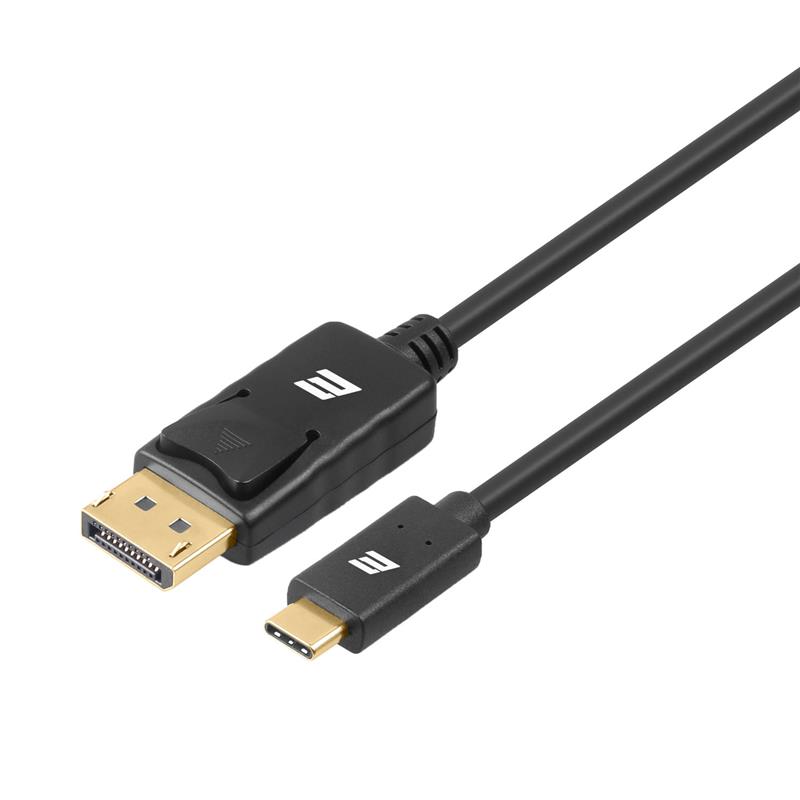  1 - Кабель 2Е USB-C - DisplayPort (AM/AM), 3840*2160@60Hz, 1m, black