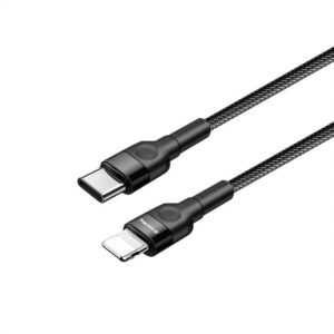  1 - Кабель ColorWay USB-C-Lightning (PD Fast Charging 20W), 3.0А, 0.3м, Black (CW-CBPDCL054-BK)