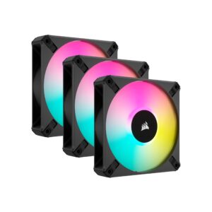  1 - Вентилятор Corsair AF120 RGB Elite Triple Pack (CO-9050154-WW), 120x120x25мм, 4-pin PWM, чорний