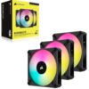 Вентилятор Corsair AF120 RGB Elite Triple Pack (CO-9050154-WW), 120x120x25мм, 4-pin PWM, чорний