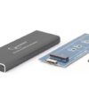 Зовнішня кишеня Gembird для підключення SSD M.2, USB 3.0, алюміній, Black (EE2280-U3C-01)