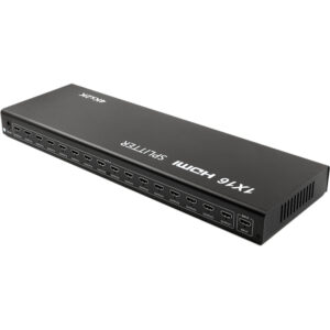 1 - Спліттер PowerPlant (CA912513) HDMI - 16xHDMI, чорний