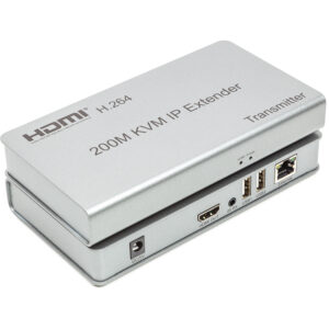  3 - Подовжувач HDMI сигналу PowerPlant HDMI 1080P/60hz, до 200м, через CAT5E/6 (HDES200-KVM) (CA912940)