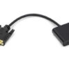 Кабель-перехідник PowerPlant DVI-D Dual Link (M) – VGA (F) 0.15 м CA911141