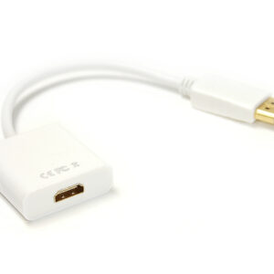  5 - Кабель-перехідник PowerPlant HDMI (F) - DisplayPort (M), 0.15м, 1.4V, 4K x 2K KD00AS1277