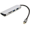 Перехідник PowerPlant USB Type-C – 3*USB 3.0 Ports + TF/SD Card Reader CA912100