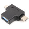 Перехідник PowerPlant USB 3.0 Type-C, microUSB (M) – USB 3.0 OTG AF CA913121