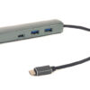 Перехідник PowerPlant Type-C – 2xUSB 3.0, Type-C USB 3.1, Gigabit Ethernet CA910557