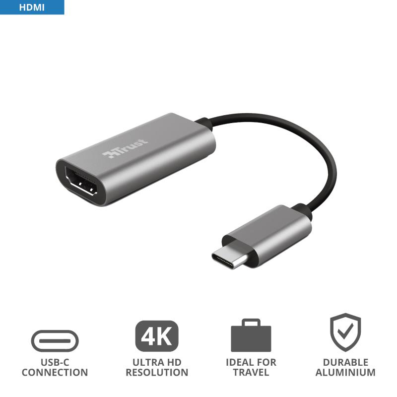  5 - Перехідник Trust Dalyx USB-C to HDMI Adapter