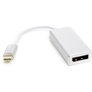  2 - Перехідник PowerPlant USB Type-C 3.1 Thunderbolt 3 (M) - DisplayPort (F), 4K, 0.15 м CA911851