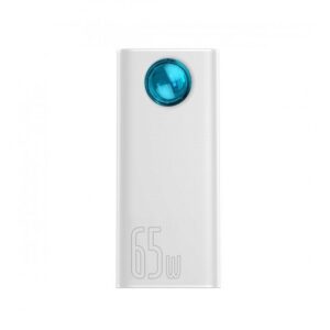  1 - Зовнішній акумулятор (павербанк) Baseus Amblight Digital Display Quick Charge 65W 30000mAh White (PPLG-A02)