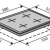 Варильна поверхня комбінована Ventolux HG631-B2 (X)