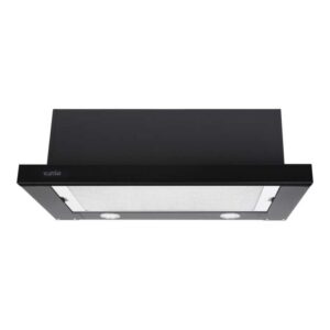  9 - Витяжка телескопічна Ventolux GARDA 60 BK (750) SMD LED