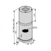 Кухонна витяжка Ventolux ISOLA CILINDRO 1200