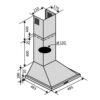 Кухонна витяжка Ventolux LIDO 50 WH (700)