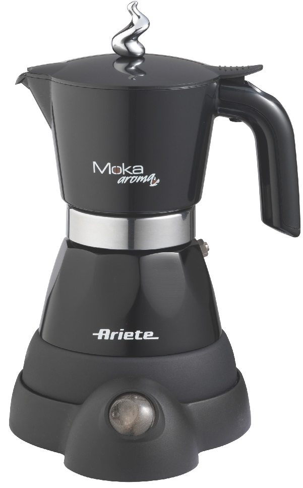  1 - Електрична гейзерна кавоварка Ariete Moka Aroma Elettrica nera 1358A BK (1358/11)