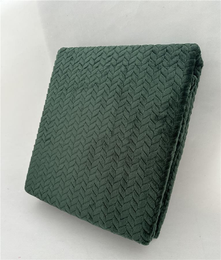  8 - Плед Ardesto Jacquard Braid 160х200см, 100% поліестер, смарагдовий ART0207JB
