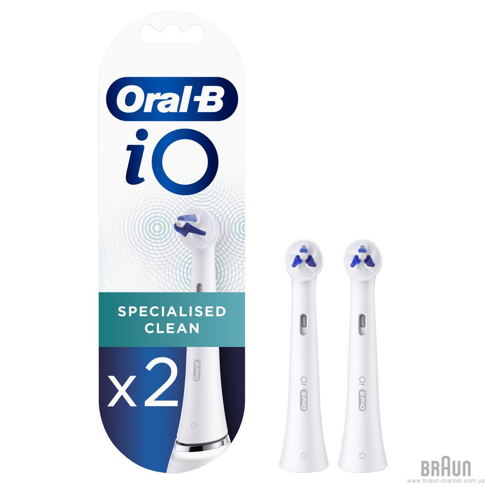  3 - Насадки для електричної зубної щітки BRAUN Oral-B iO Specialised Clean White (2)