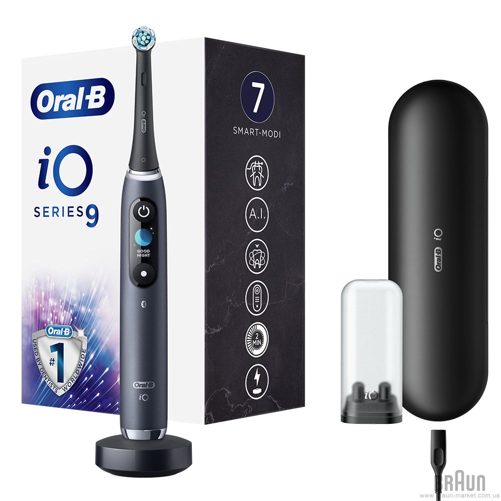  7 - Зубна щітка BRAUN Oral-B iO Series 9N IOM9.1B2.2AD Black Onyx