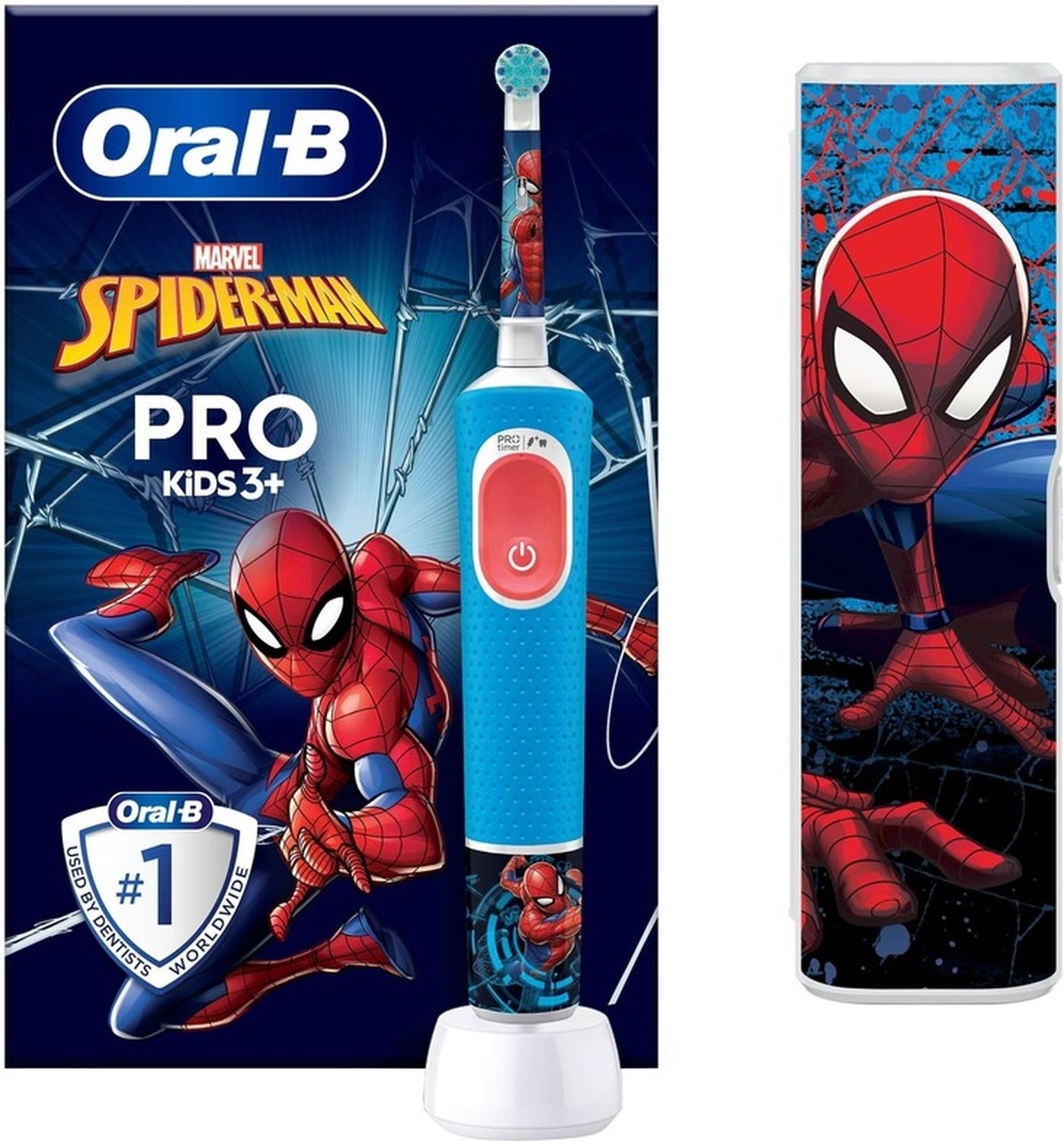  4 - Зубна щітка BRAUN Oral-B D103.413.2KX Spider-Man типу 3708 (3+)