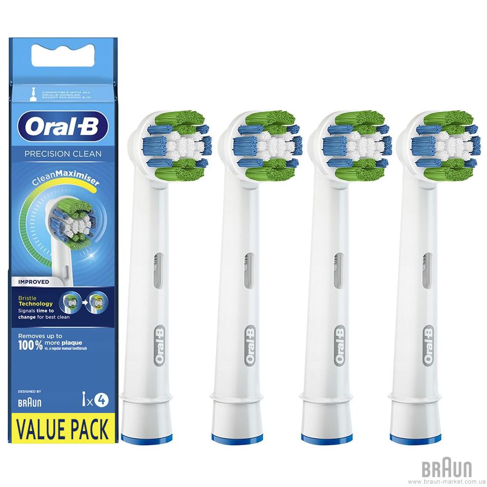  7 - Насадка для електричної зубної щітки BRAUN Oral-B Precision Clean EB20RB CleanMaximiser (4)