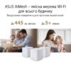 Wi-Fi Mesh система Asus ZenWiFi XD4 Plus 1pk White (90IG07M0-MO3C00) (AX1800, 1xGE WAN/LAN, 1xGE LAN, AiMesh, 2 внутрішні антени)