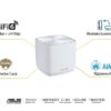 Wi-Fi Mesh система Asus ZenWiFi XD4 Plus 3PK White (AX1800, 1xGE WAN/LAN, 1xGE LAN, AiMesh, 2 внутрішні антени)